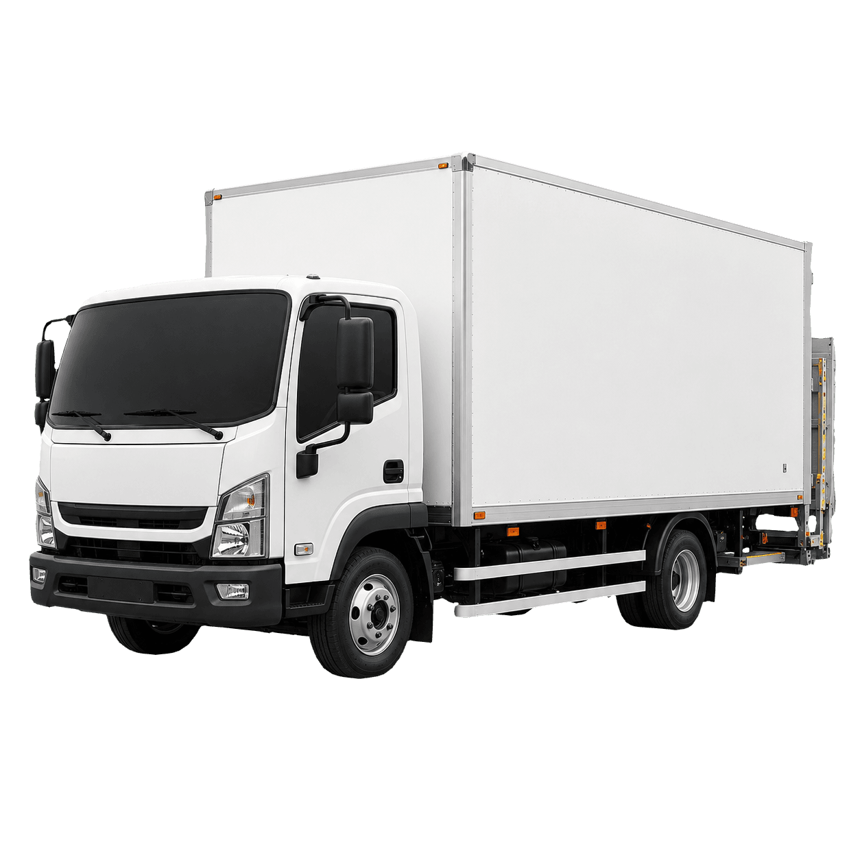 7.5 tonne box truck with tail lift for hire in Wakefield