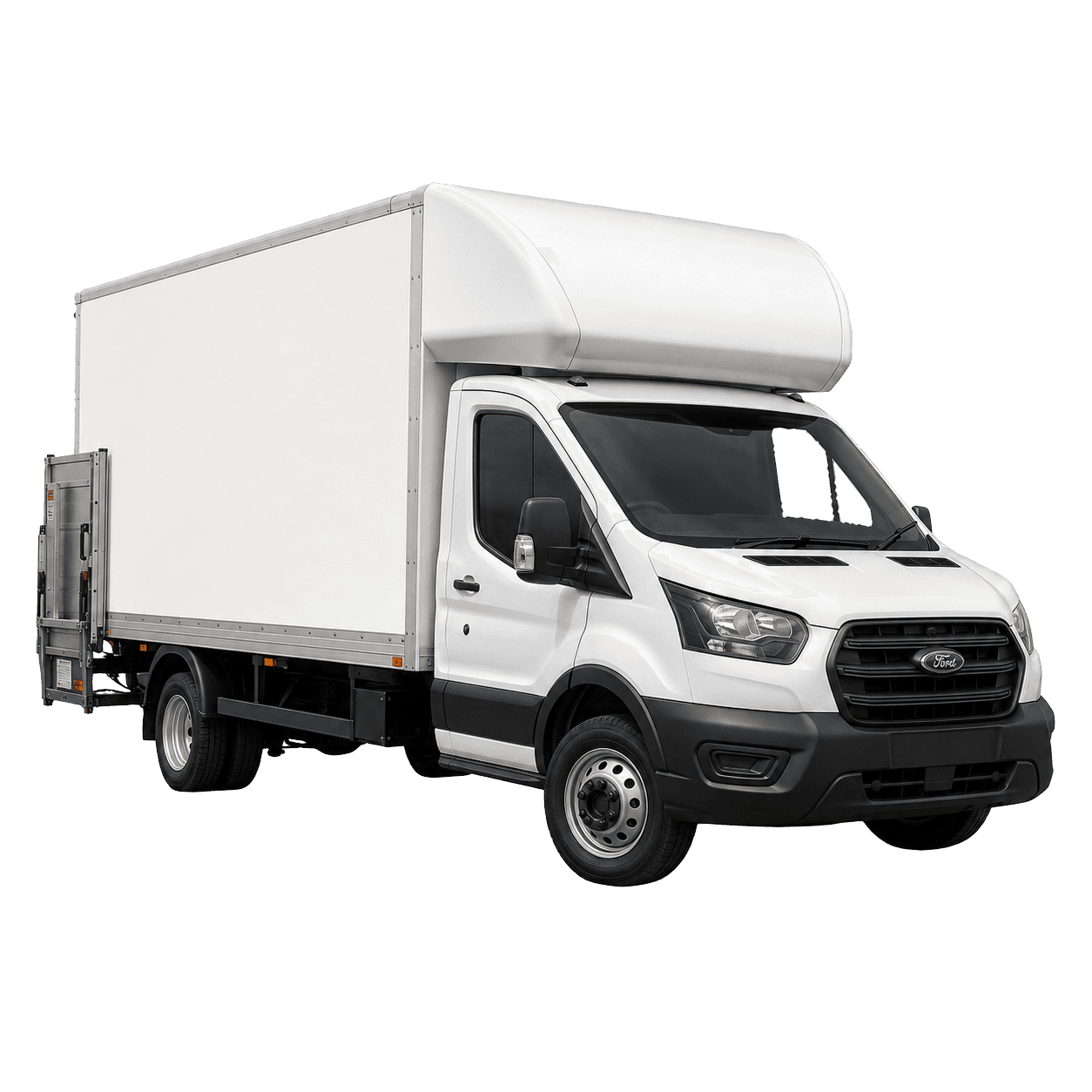 Ford Luton box van with tail lift hire in Wakefield